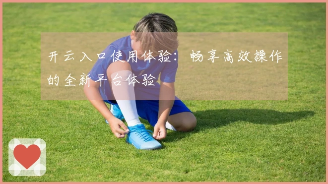 开云入口使用体验：畅享高效操作的全新平台体验